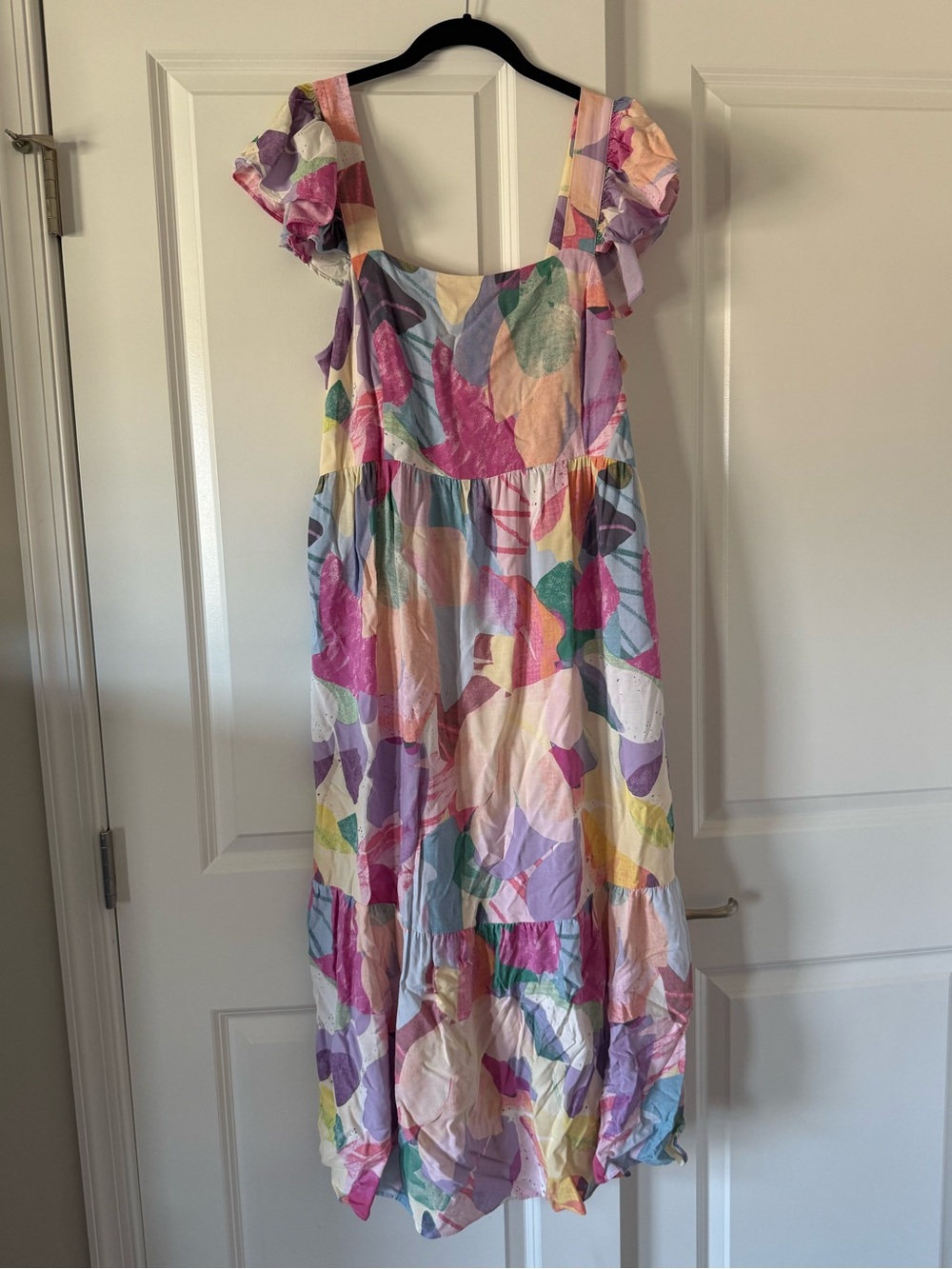 GAP Maternity Multicolor Floral Sundress in Pink, Purple & Yellow